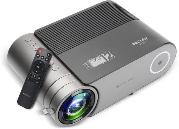 ZEBRONICS Zeb-PixaPlay 12 (3400 lm / 1 Speaker / Remote Controller) Projector