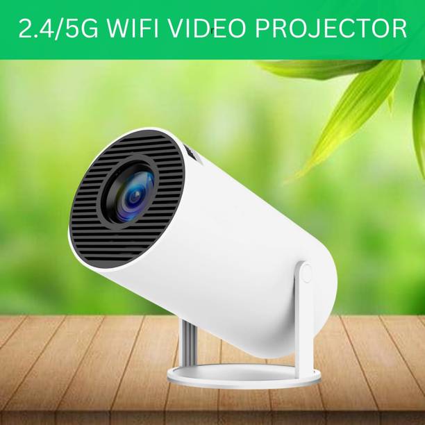 SYARA Protable Projector for Home 4K Support With Built-in Apps Netflix, YouTubeX272 (4500 lm / 1 Speaker / Wireless / Remote Controller) Portable Projector
