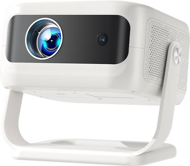 Reysol Projector|Native 1080P|4K Support|WiFi|Miracast|Android|Auto Keystone (25000 lm / 1 Speaker / Wireless / Remote Controller) Portable Projector