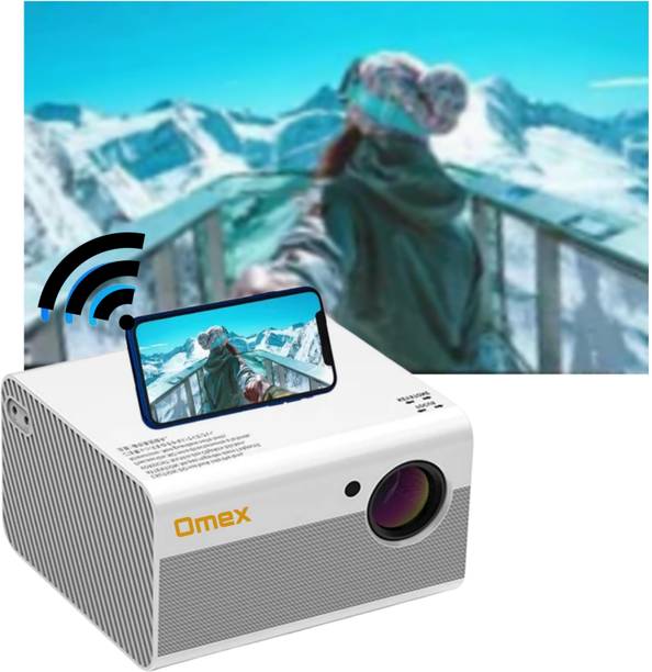 Omex M18 Android FHD 1920×1080p HD New 5G Wifi, bluetooth 4D Correction (4000 lm / 2 Speaker / Wireless / Remote Controller) Portable Projector