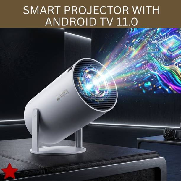 SACRO Smart Projector With Wireless Connectivity, Home Theater Cinema ProjectorAD294 (4500 lm / 1 Speaker / Wireless / Remote Controller) Portable Projector
