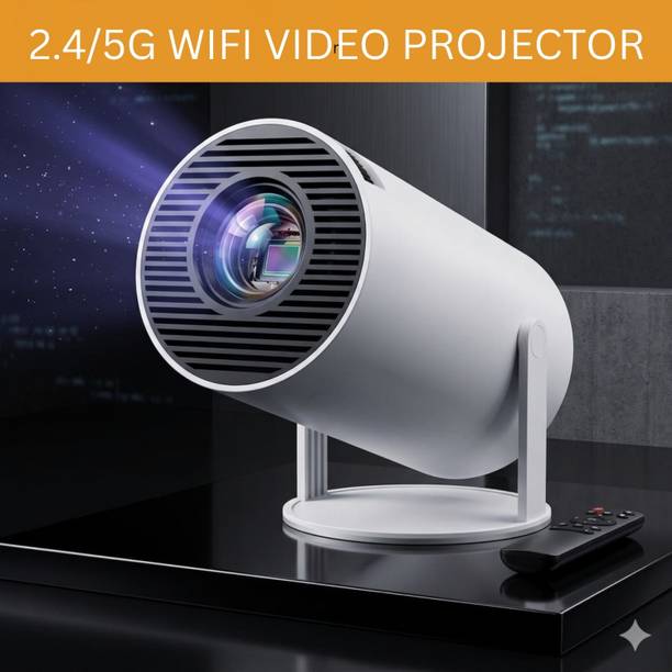 GUGGU Projector, 4K 1080P Full HD Projector, WiFi 5G Compatible With Mobile/LaptopH353 (4500 lm / 1 Speaker / Wireless / Remote Controller) Portable Projector