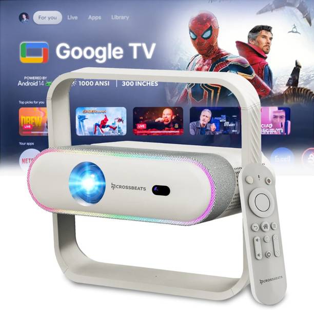 CrossBeats Lumex Prism (750 lm / 1 Speaker / Wireless / Remote Controller) Portable Projector