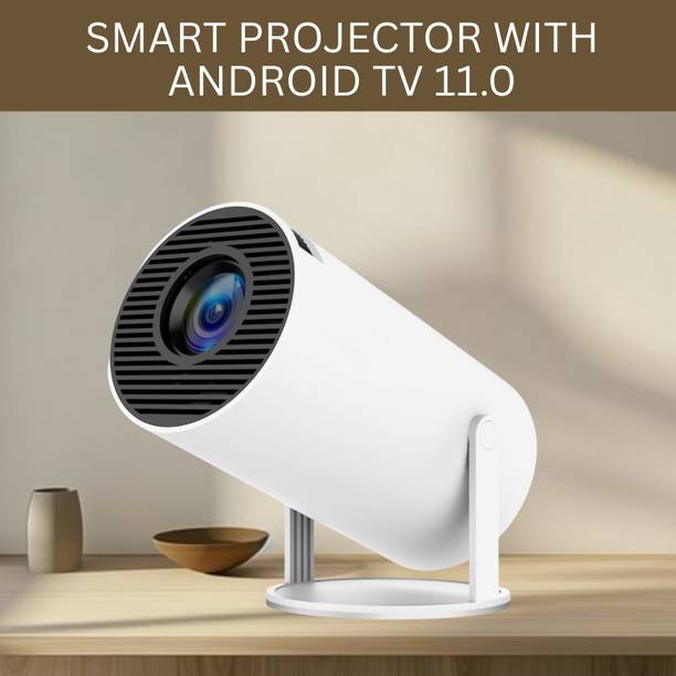 SYARA Protable Projector for Home 4K Support With Built-in Apps Netflix, YouTubeX488 (4500 lm / 1 Speaker / Wireless / Remote Controller) Portable Projector