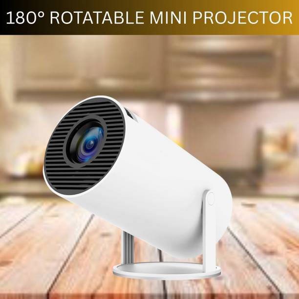 SYARA Protable Projector for Home 4K Support With Built-in Apps Netflix, YouTubeZ135 (4500 lm / 1 Speaker / Wireless / Remote Controller) Portable Projector