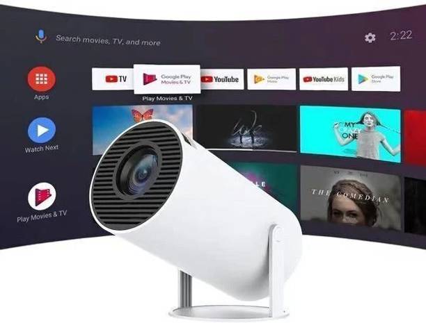 VistaraQ HY300 Pro Android Smart Projector 180° Rotatable HD (5000 lm / 1 Speaker / Wireless / Remote Controller) Portable Projector