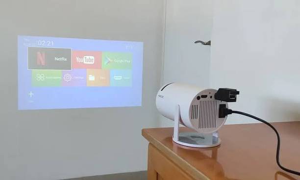 Czech 4K Android Smart Projector Full HD 1080 IEWHJF5 (2200 lm / Wireless / Remote Controller) Portable Projector
