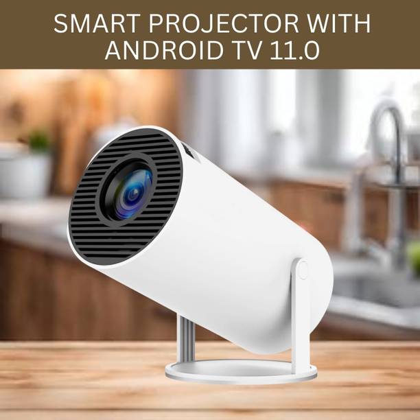 Clairbell Protable Projector for Home 4K Support With Built-in Apps Netflix, YouTubeT4 (4500 lm / 1 Speaker / Wireless / Remote Controller) Portable Projector