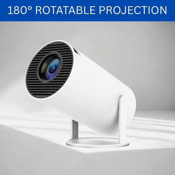 SACRO Protable Projector for Home 4K Support With Built-in Apps Netflix, YouTubeP251 (4500 lm / 1 Speaker / Wireless / Remote Controller) Portable Projector