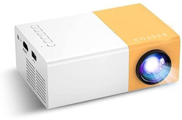 Bestor LED Projector, Support 1080P/4K & 150 Inch projection with USB/HDMI/AV & Remote (160 lm / Remote Controller) Portable Projector