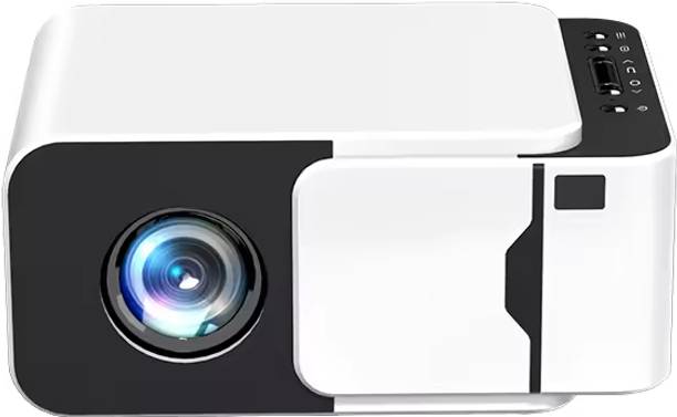 TOPVIEW T5 Mini Native HD 1080 Support Android 13 WiFi 6 Auto Keystone Miracast Wireles (5500 lm / 1 Speaker / Wireless / Remote Controller) Portable Projector
