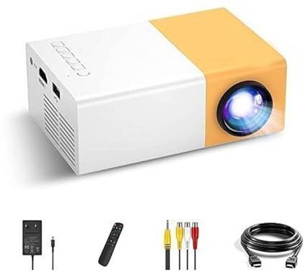 Tech Fuel Projector, 400LM Portable Mini Home Theater LED Projector with Remote Controller (3500 lm) Portable Projector