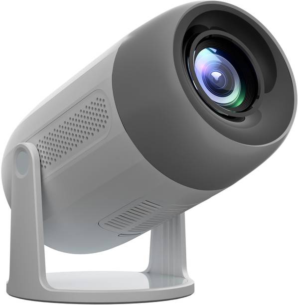ZEBRONICS Zeb-Pixaplay 63 (Zeb-MLP 7) (5000 lm) Portable 1080p, 150 Inch Screen Size, 200 Degrees Tilt Mechanism, Auto Keystone Adaptation, Android, Built-in Speaker, Bluetooth, HDMI ARC, WIFI, Miracast Smart LED Projector
