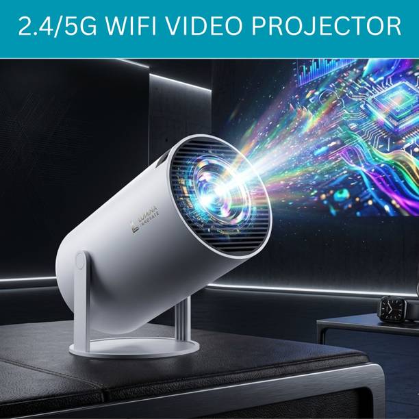 SACRO Projector, 4K 1080P Full HD Projector, WiFi 5G Compatible With Mobile/LaptopA294 (4500 lm / 1 Speaker / Wireless / Remote Controller) Portable Projector