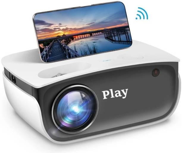 PLAY 2022 PP9 Full HD 1080p Projector for Home Office Classroom 1080P 300 inch Screen (4000 lm / Remote Controller) Portable Projector