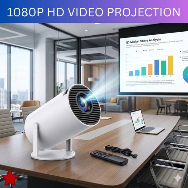 FRONY Smart Projector With Wireless Connectivity, Home Theater Cinema ProjectorSD146 (4500 lm / 1 Speaker / Wireless / Remote Controller) Portable Projector