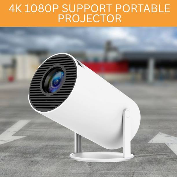 SYARA Protable Projector for Home 4K Support With Built-in Apps Netflix, YouTubeZ215 (4500 lm / 1 Speaker / Wireless / Remote Controller) Portable Projector