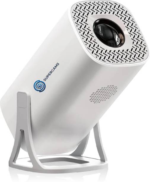 Supercams Android 13 Smart Square Projector, Native 1080p, 8400 Lumens, Prime & Hotstar (8400 lm / 1 Speaker / Wireless / Remote Controller) Portable Projector