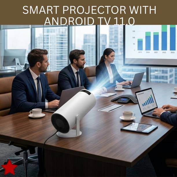 FRONY Smart Projector With Wireless Connectivity, Home Theater Cinema ProjectorSF47 (4500 lm / 1 Speaker / Wireless / Remote Controller) Portable Projector