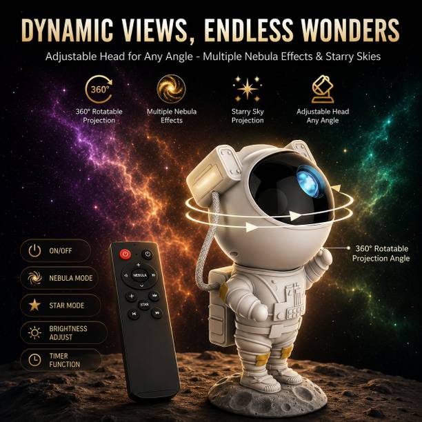 Reysol Star Light|Sky Projector|Remote Control|Bedroom Decor for Kids&Adults (300 lm) Portable Projector