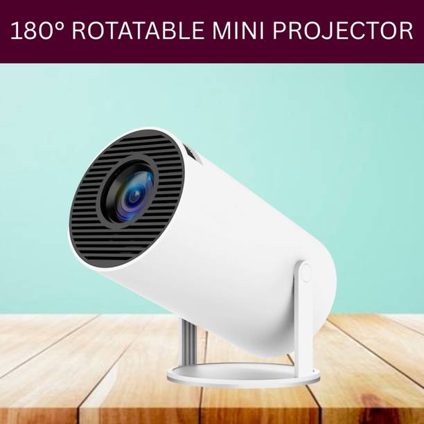 SYARA Protable Projector for Home 4K Support With Built-in Apps Netflix, YouTubeZ189 (4500 lm / 1 Speaker / Wireless / Remote Controller) Portable Projector