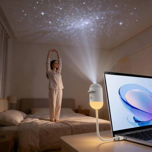 Pleasure hub USB Galaxy Star Projector Night Lamp LED Sky Light for Bedroom & Home Decoration (100 lm) Portable Projector