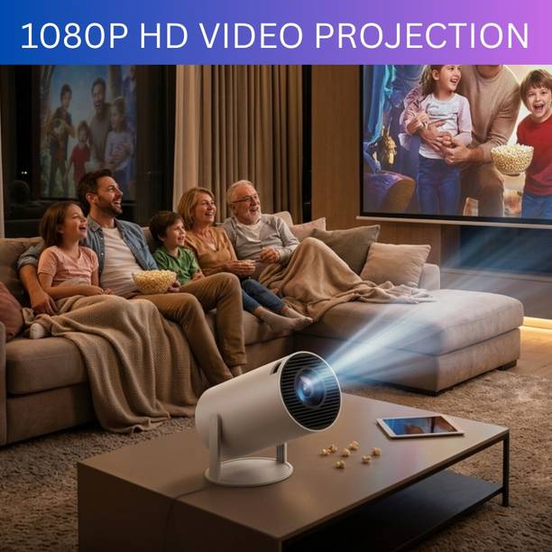 FRONY Projector, 4K 1080P Full HD Projector, WiFi 5G Compatible With Mobile/LaptopS377 (4500 lm / 1 Speaker / Wireless / Remote Controller) Portable Projector