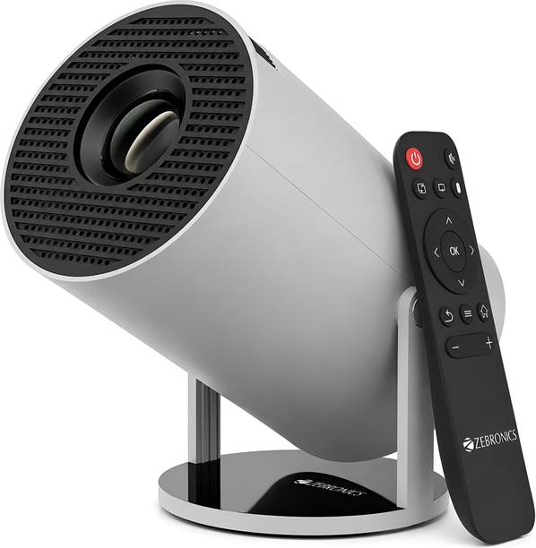 ZEBRONICS 73 Android 720p Native, Support 4K, Auto Keystone (3700 lm / 1 Speaker / Remote Controller) Portable Projector