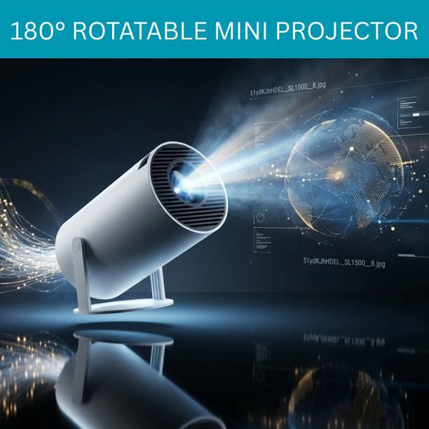 GUGGU Projector, 4K 1080P Full HD Projector, WiFi 5G Compatible With Mobile/LaptopH86 (4500 lm / 1 Speaker / Wireless / Remote Controller) Portable Projector