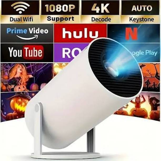 TECHEL 4K Android Smart Projector Full HD 1080 UIREHJ31 (2200 lm / Wireless / Remote Controller) Portable Projector