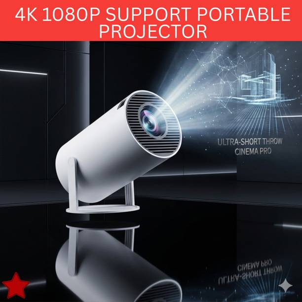 FRONY Smart Projector With Wireless Connectivity, Home Theater Cinema ProjectorSF83 (4500 lm / 1 Speaker / Wireless / Remote Controller) Portable Projector