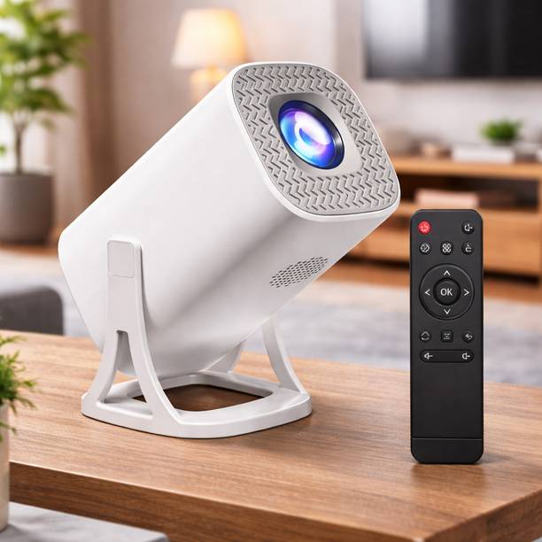 Steepify Smart Portable Square Projector | Full HD 1080P Support, 4K Compatible (8000 lm / Wireless / Remote Controller) Portable Projector