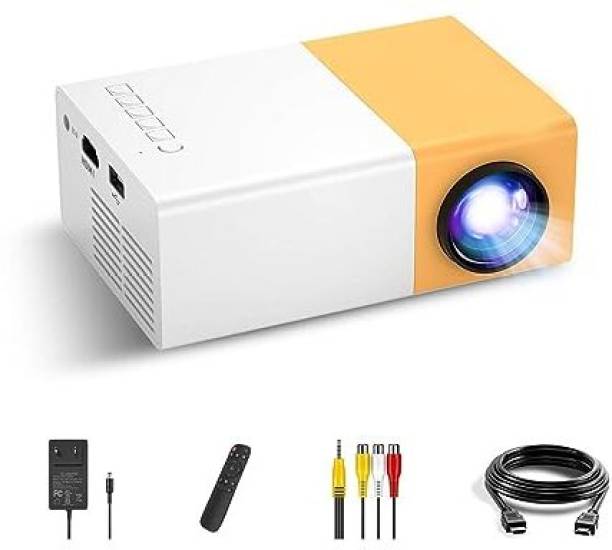 REEPUD Mini Home Theater LED Projector with Remote Controller,Support HDMI, AV, SD, USB (400 lm / Wireless / Remote Controller) Portable Projector