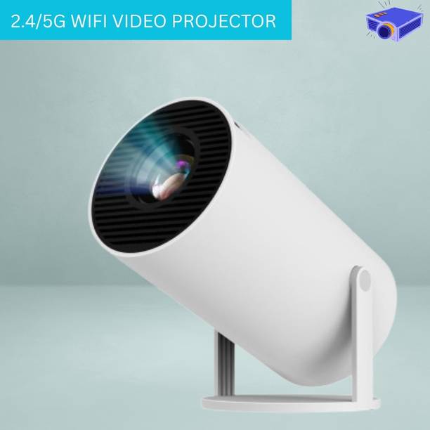 SACRO Mini HD Projector for Home 4KSupport With Built-in App Netflix/Prime/YouTubeD152 (4500 lm / 1 Speaker / Wireless / Remote Controller) Portable Projector