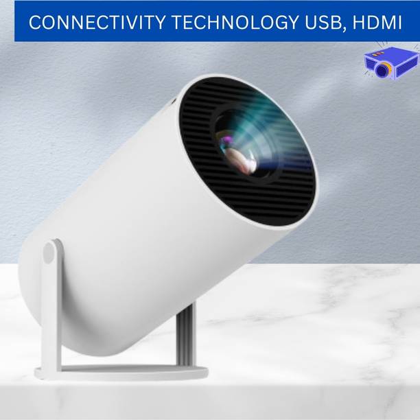 FRONY Mini HD Projector for Home 4KSupport With Built-in App Netflix/Prime/YouTubeW356 (4500 lm / 1 Speaker / Wireless / Remote Controller) Portable Projector