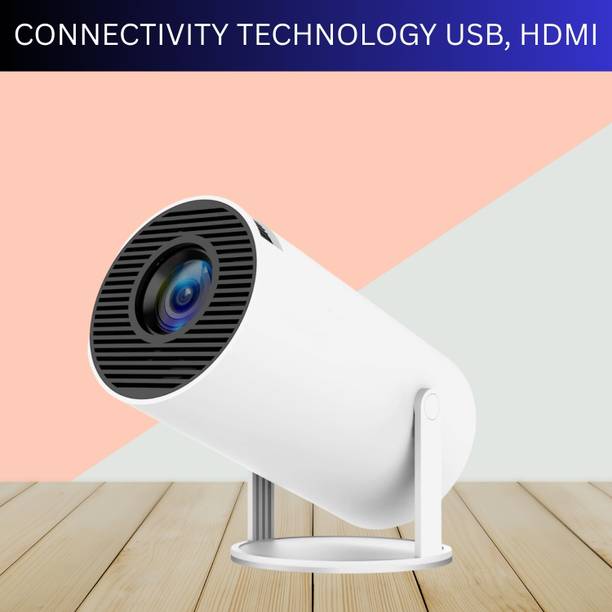 SYARA Protable Projector for Home 4K Support With Built-in Apps Netflix, YouTubeZ23 (4500 lm / 1 Speaker / Wireless / Remote Controller) Portable Projector