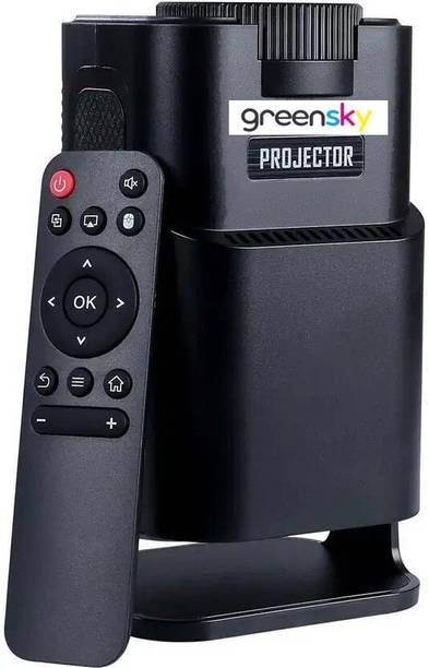 GREENSKY HY320 Mini 4K Support Native HD Android 11 WiFi 6/BT 5.0 Freestyle Auto Keystone (200 lm / Remote Controller) Portable Projector