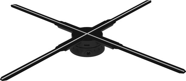 TONZO 65cm Professional 3D Hologram Fan, 4-Blade LED Advertising Display for Events (3000 lm / Wireless / Remote Controller) Portable Projector
