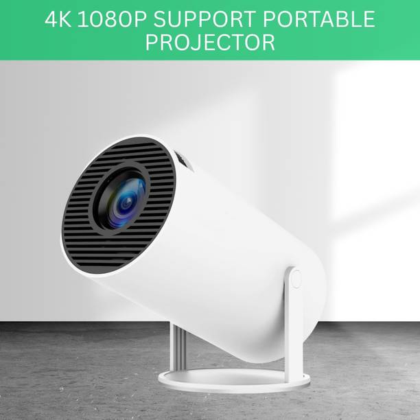 SYARA Protable Projector for Home 4K Support With Built-in Apps Netflix, YouTubeZ47 (4500 lm / 1 Speaker / Wireless / Remote Controller) Portable Projector