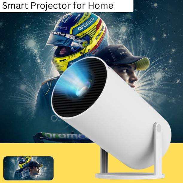 GUGGU Smart Projector for Home 4K Support Rotabable Design withApp Netflix,YouTubeQ477 (4500 lm / 1 Speaker / Wireless / Remote Controller) Portable Projector