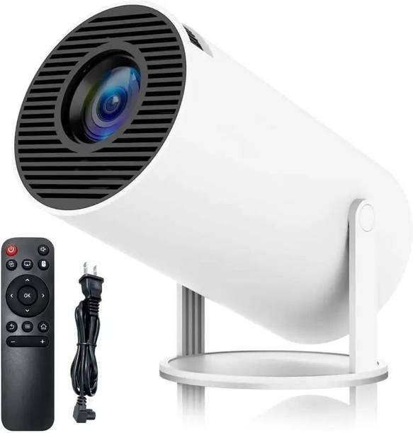 Divine creation HY300 Smart Mini Portable Projector WiFi & Bluetooth|180° Rotating Full HD D322 (4800 lm / 1 Speaker / Wireless / Remote Controller) Portable Projector