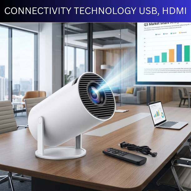 SACRO Projector, 4K 1080P Full HD Projector, WiFi 5G Compatible With Mobile/LaptopA110 (4500 lm / 1 Speaker / Wireless / Remote Controller) Portable Projector