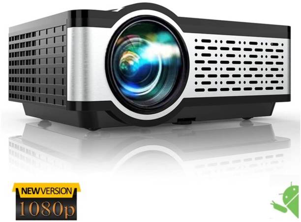 Egate i9 Pro-Max Android Full HD 1080p Native with 4k Support, 210'' Large Screen (4500 lm / 1 Speaker / Wireless / Remote Controller) Projector