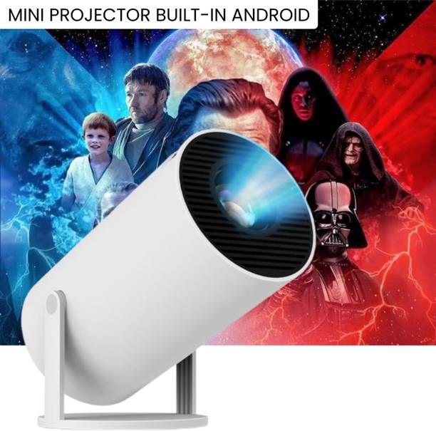 GUGGU Smart Projector for Home 4K Support Rotabable Design withApp Netflix,YouTubeT8 (4500 lm / 1 Speaker / Wireless / Remote Controller) Portable Projector