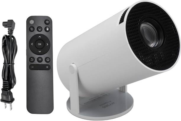 Voltegic 720p HD Smart Projector With Android 11 For Outdoor Cinema-White (4000 lm / 1 Speaker / Wireless / Remote Controller) Portable Projector