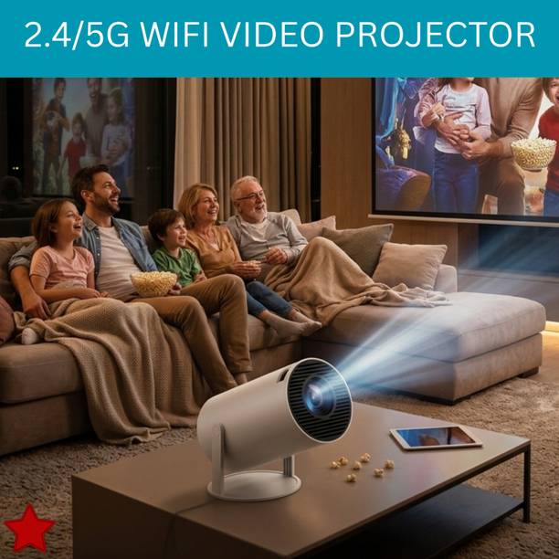 FRONY Smart Projector With Wireless Connectivity, Home Theater Cinema ProjectorSD380 (4500 lm / 1 Speaker / Wireless / Remote Controller) Portable Projector