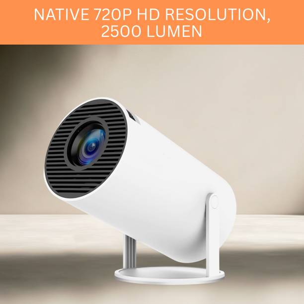 SYARA Protable Projector for Home 4K Support With Built-in Apps Netflix, YouTubeX286 (4500 lm / 1 Speaker / Wireless / Remote Controller) Portable Projector