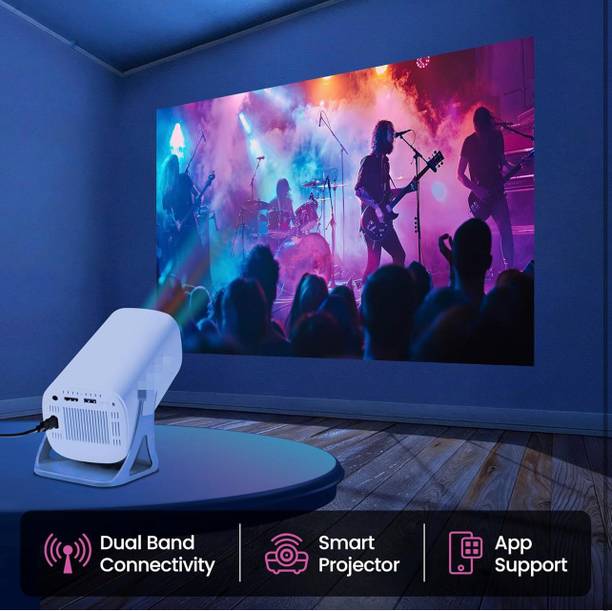 JPGC Real Full HD 1080p Native, 13.0 Automatic Android Projector | Rotatable Design (8000 lm) Portable Projector