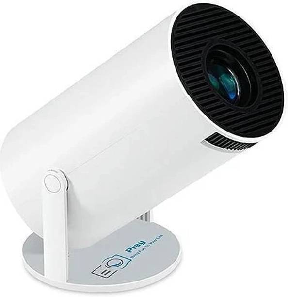 PLAY 4K 2K LCD LED 180 Degree Rotation Android 11, WiFi 6 BT 5.0 Auto Keystone (4500 lm / 2 Speaker / Wireless / Remote Controller) Projector