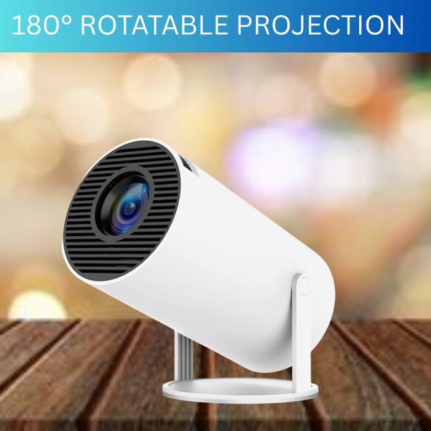 Clairbell Protable Projector for Home 4K Support With Built-in Apps Netflix, YouTubeY237 (4500 lm / 1 Speaker / Wireless / Remote Controller) Portable Projector